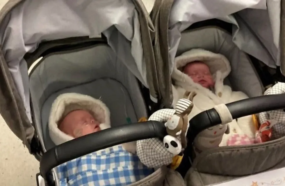 Los gemelos pasaron 140 días en el hospital luchando por su vida.