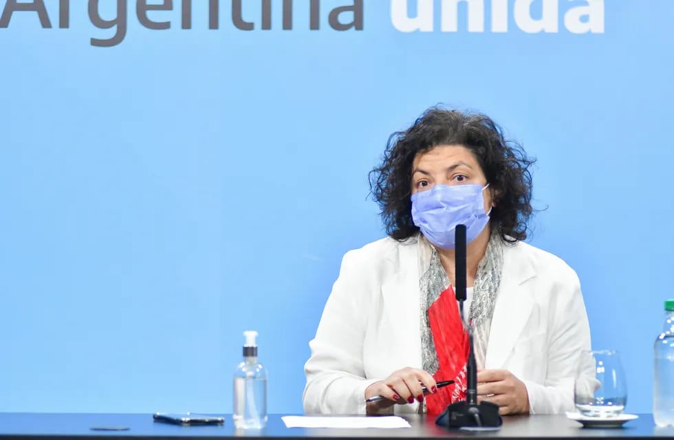 Carla Vizzotti brindó una conferencia en la Casa Rosada sobre las vacunas de coronavirus. - Foto: Federico López Claro