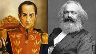 Carlos Marx y Simón Bolívar