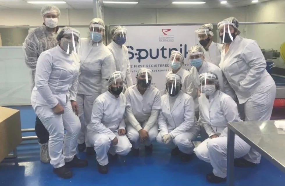 Argentina. Los científicos que trabajaron en la Sputnik V (Foto: Laboratorio Richmond).
