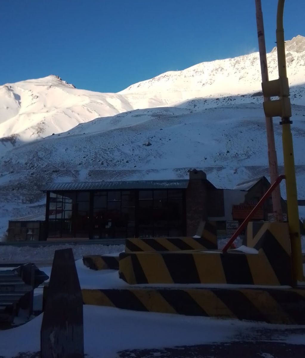 Espectacular nevada en la Cordillera. Gentileza / Gendarmería