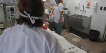 Trabajadores esenciales del hospital central Claudio Gutiérrez /  Los Andes