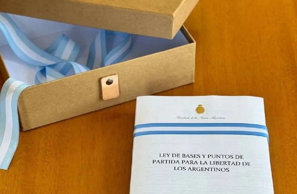 La Ley Ómnibus de Javier Milei - Foto La Nación
