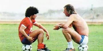 Maradona y Menotti