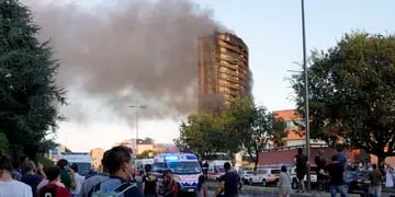 Incendio en Milán