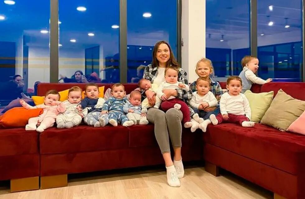 Christina Ozturk tiene 23 años 11 hijos y su sueño es llegar a criar a 90 bebés.