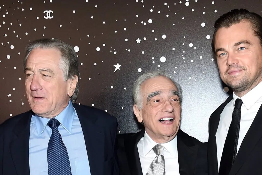 Imagen de Robert De Niro, Martin Scorsese y Leonardo DiCaprio
