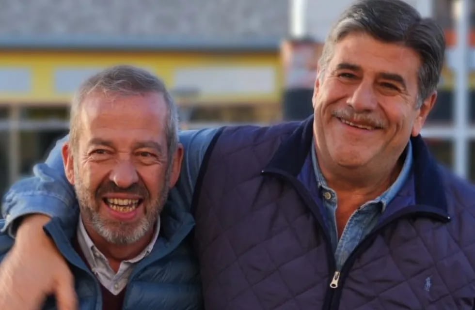 El intendente de Junín, Héctor Ruiz, y el vicegobernador y candidato a sucederlo, Mario Abed. Foto: Gentileza