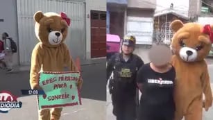 Insólito operativo: un policía se disfrazó de oso de peluche para atrapar a dos traficantes en San Valentín