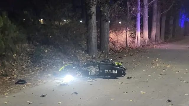Tragedia en Junín. Murió un joven motociclista tras chocar contra un árbol. Gentileza: ministerio de Seguridad