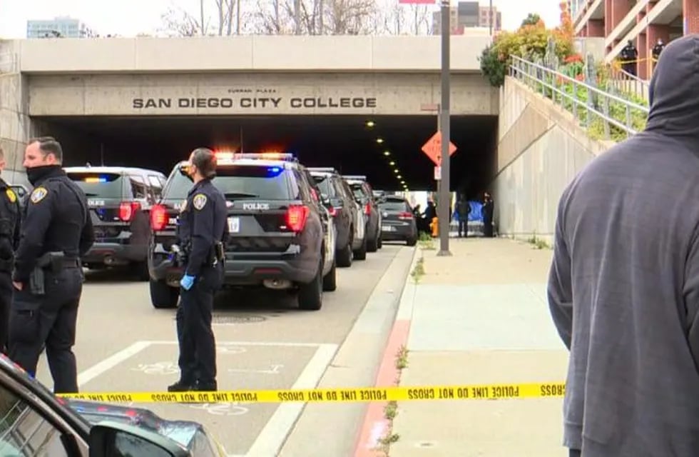 El accidente ocurrió en un túnel del centro de la ciudad de San Diego. Foto: Gentileza