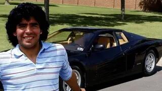 Diego Maradona y la historia de su Ferrari negra