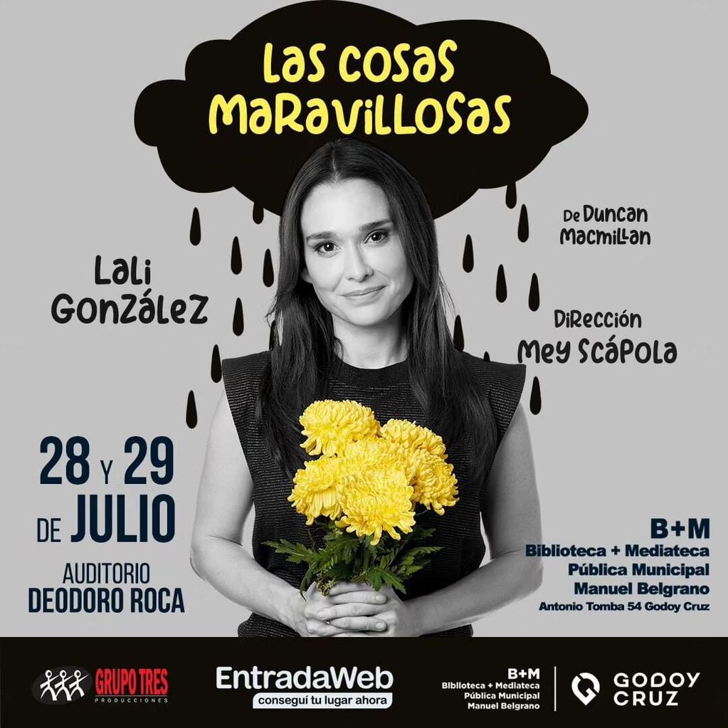 La obra protagonizada por Lali González y dirigida por Mey Scápola llega a Mendoza