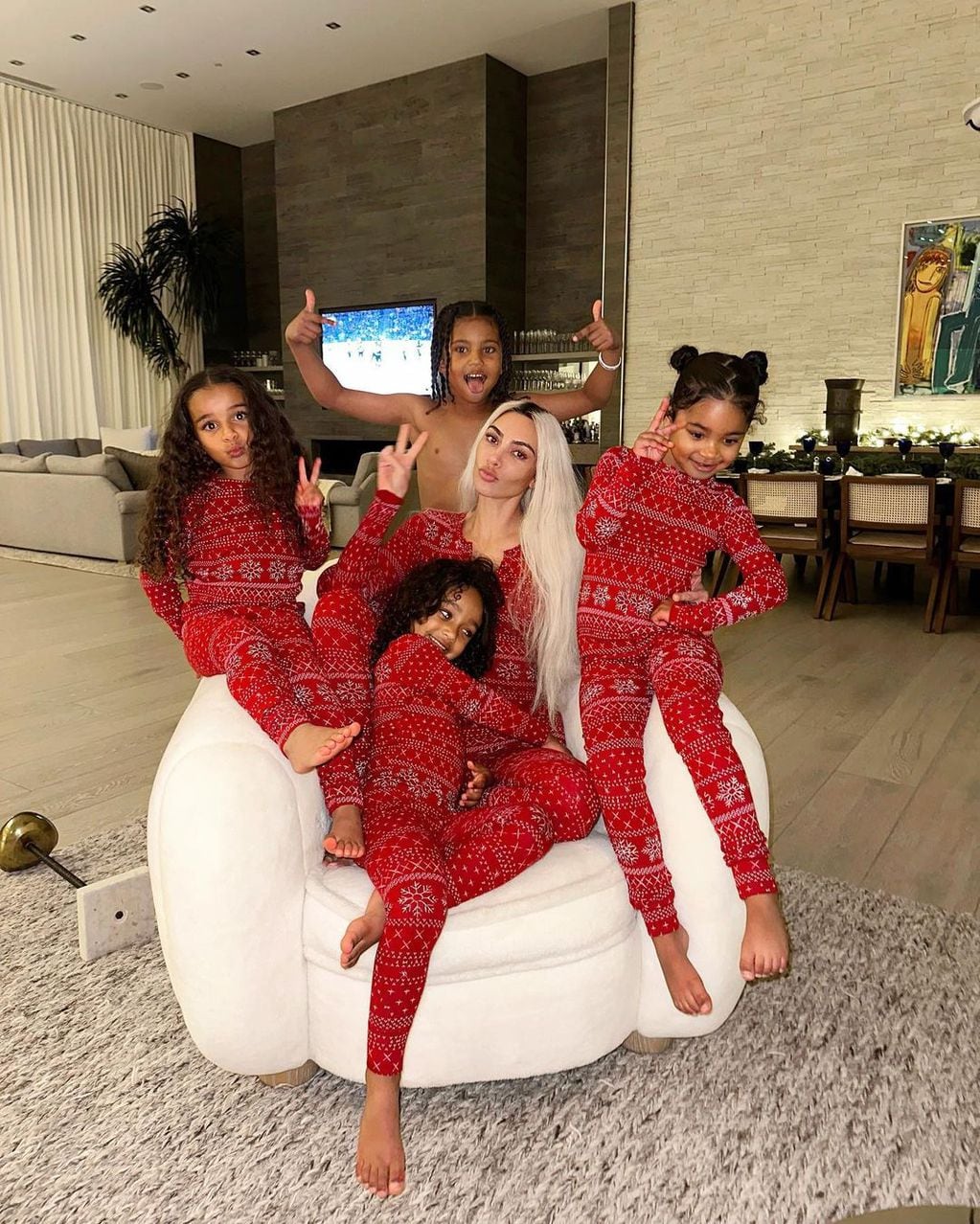 Kardashian con su familia