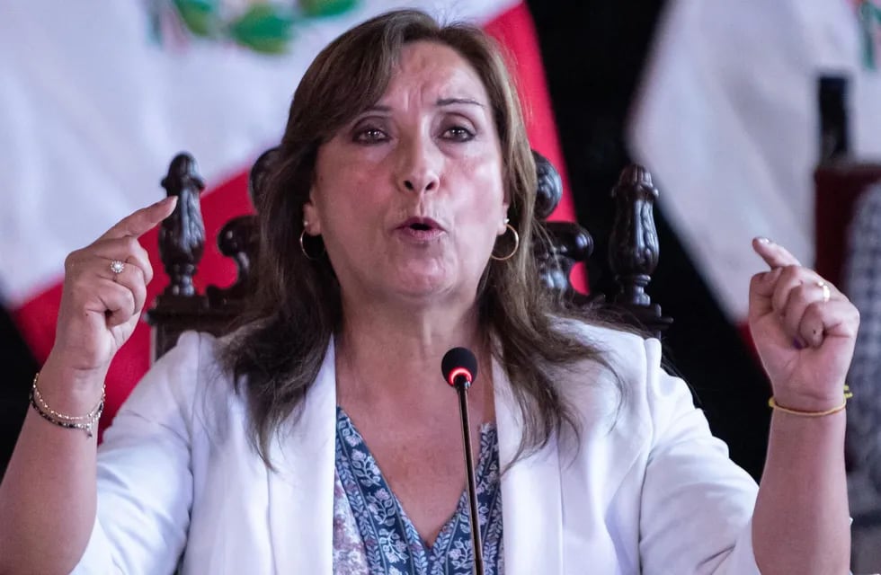 Dina Boluarte, presidente de Perú.