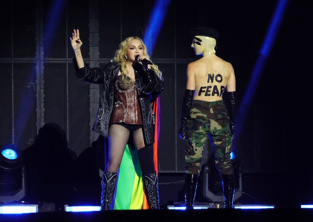 Así se prepara el show de Madonna en Brasil. / Gentileza