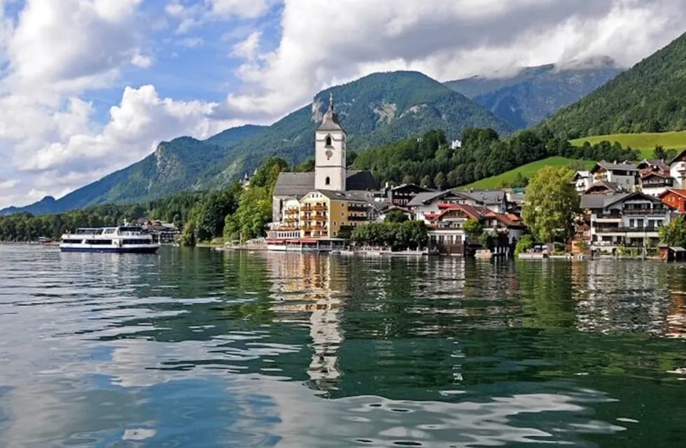 Lago de Salzburgo en Austria