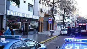 Un ascensor cayó esta mañana en una residencia para adultos mayores ubicada en el barrio porteño de Almagro. Foto Gentileza / Clarín