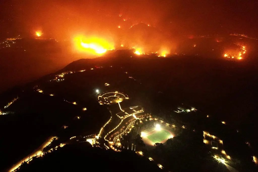 Incendios forestales en Grecia