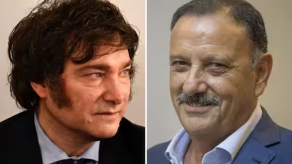 El presidente Javier Milei y el gobernador de La Rioja, Ricardo Quintela. Gentileza: La Nación.