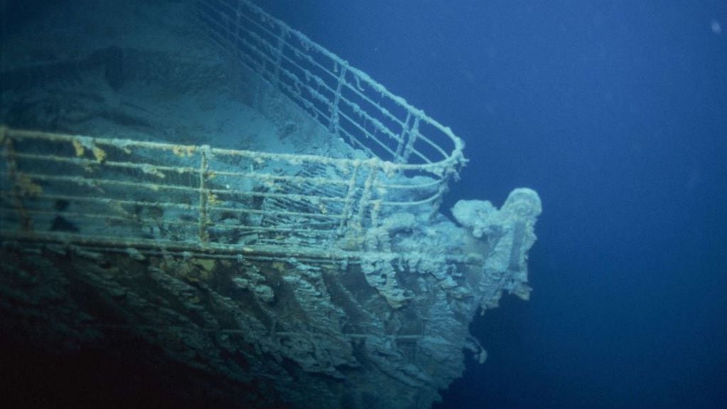 Los restos del Titanic en las profundidades del Océano. Foto: ABC News