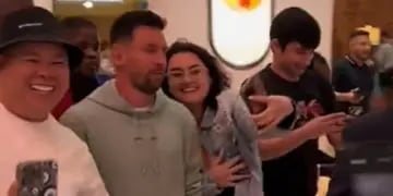 Messi visitó un shopping en Miami y vivió un incómodo momento