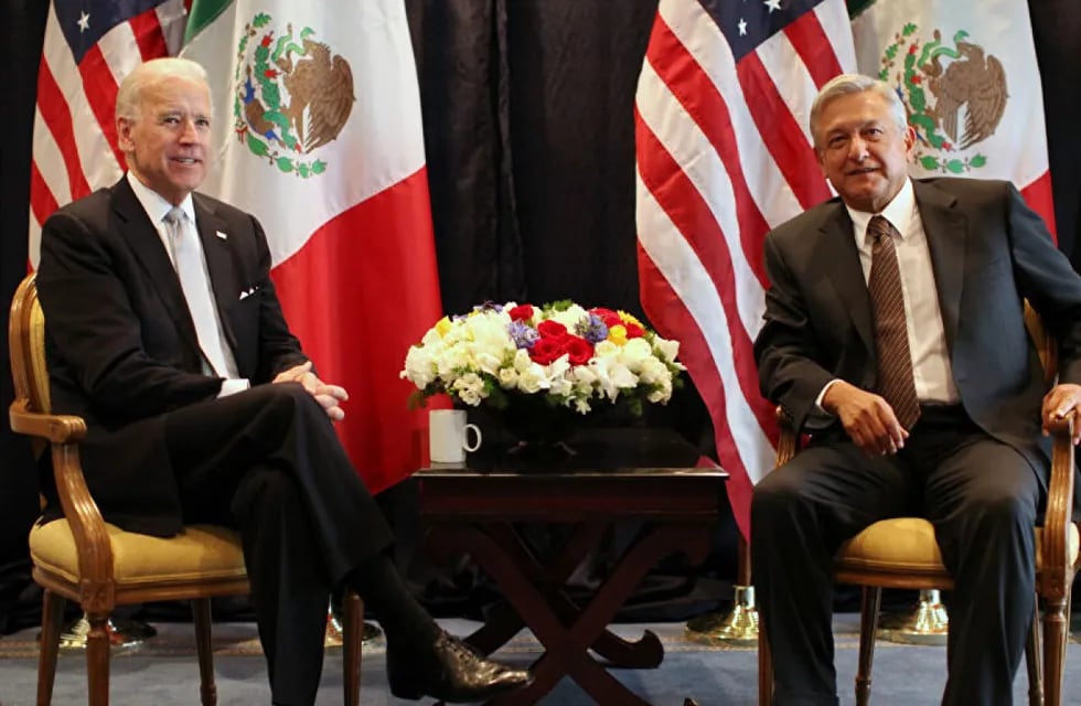 Joe Biden y Andrés Manuel López Obrador, presidentes de EE.UU. y México respectivamente.