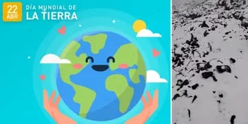 Nieve en Mendoza en el Día Internacional de la Tierra