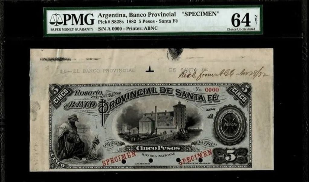 Este billete fue impreso en 1882 y este año se cumplen 140 años desde su emisión.
