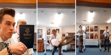 Video: baile y piruetas, la divertida forma de dos mormones para predicar su religión