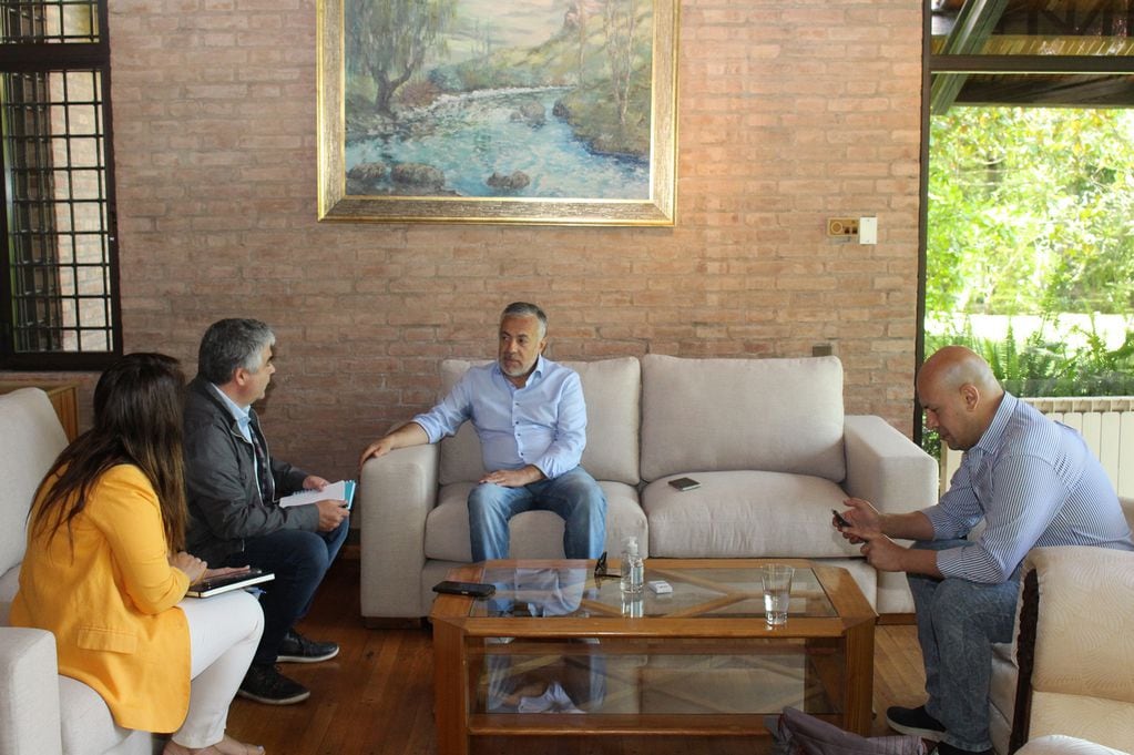 Entrevista al gobernador Alfredo Cornejo. Foto: Nicolás Guevara
