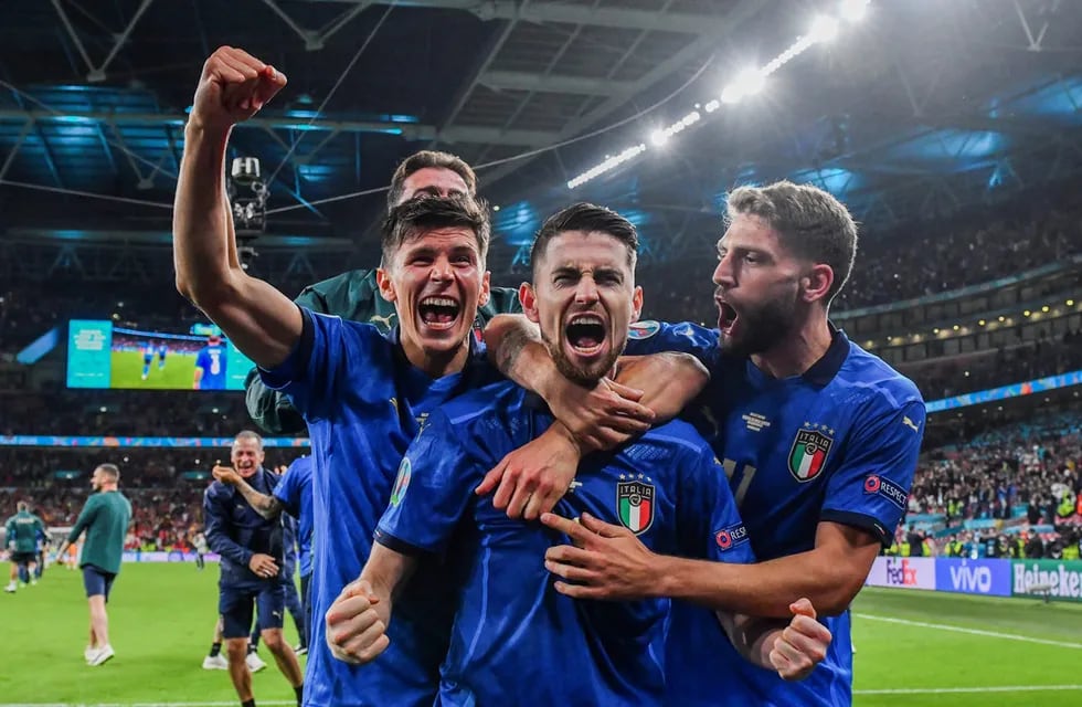 Jorginho marcó el penal decisivo para Italia en la definición ante España. (AP)