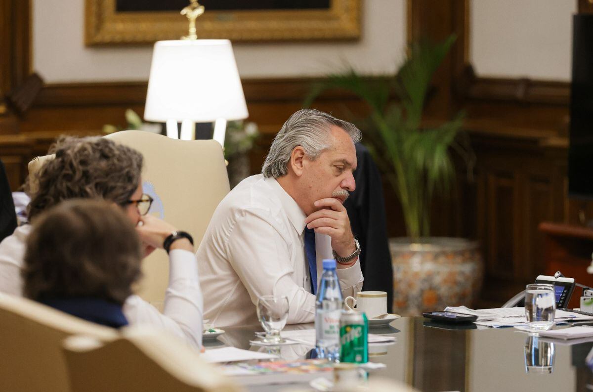 El presidente Alberto Fernández dialogó este mediodía con su par ucraniano Volodímir Zelenski. Foto: Presidencia