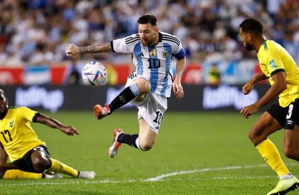Lionel Messi jugó 35 minutos y convirtio dos goles. Impresionante. / Gentileza.