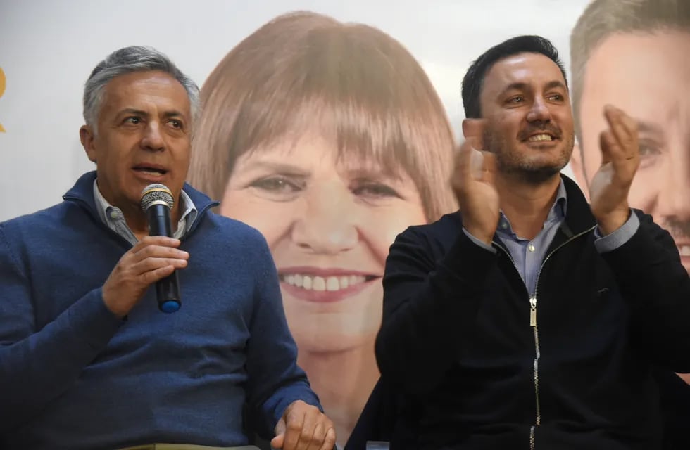 Luis Petri encabezó el acto de lanzamiento de campaña de Patricia Bullrich en Mendoza junto a Alfredo Cornejo.