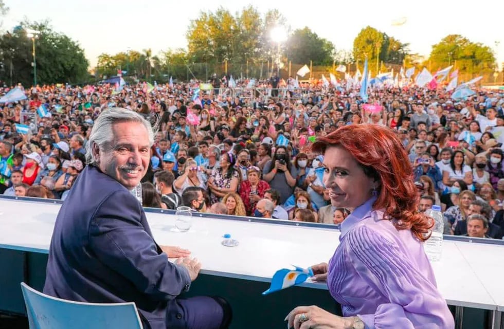El presidente Alberto Fernández y Cristina Kirchner, vicepresidenta de la Nación. (Prensa Frente de Todos)