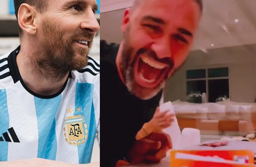 Pollo Álvarez y Lionel Messi