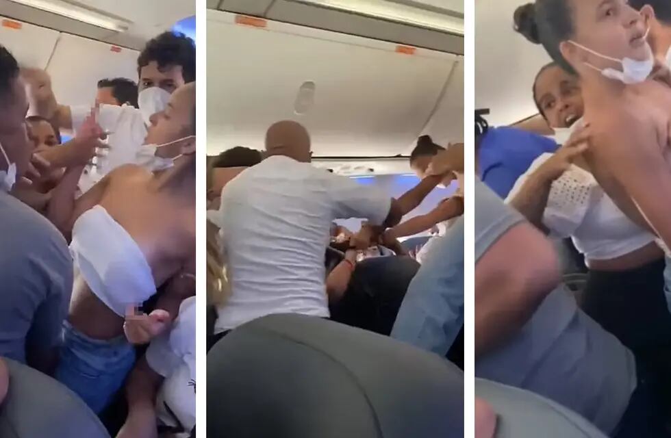 La pelea se originó luego de que una pasajera le negara el asiento a una madre.