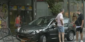 Accidente en calle Alem