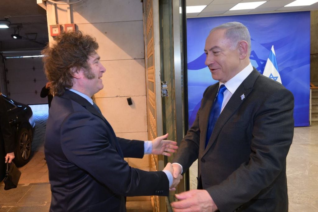Milei se reunió con Netanyahu. Foto: Redes. 