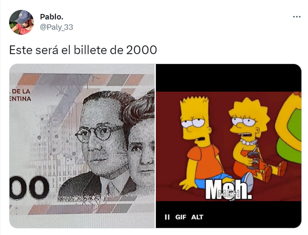 Los memes por el billete de 2000 pesos - Twitter