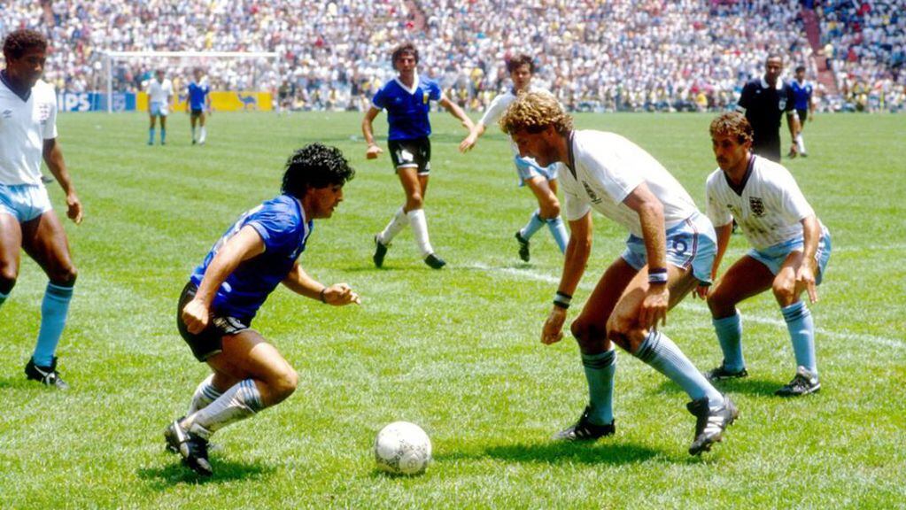Maradona contra Inglaterra, en el inolvidable Mundial de México 1986.