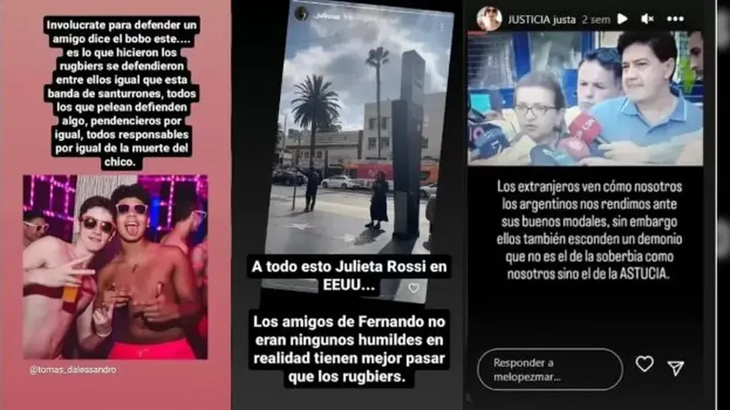 Las insólitas críticas que recibe la novia de Fernando Báez Sosa en redes por seguir con su vida tras el asesinato.