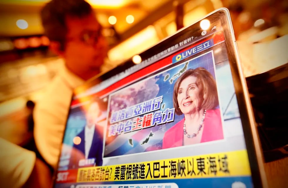 Nancy Pelosi en los noticieros chinos