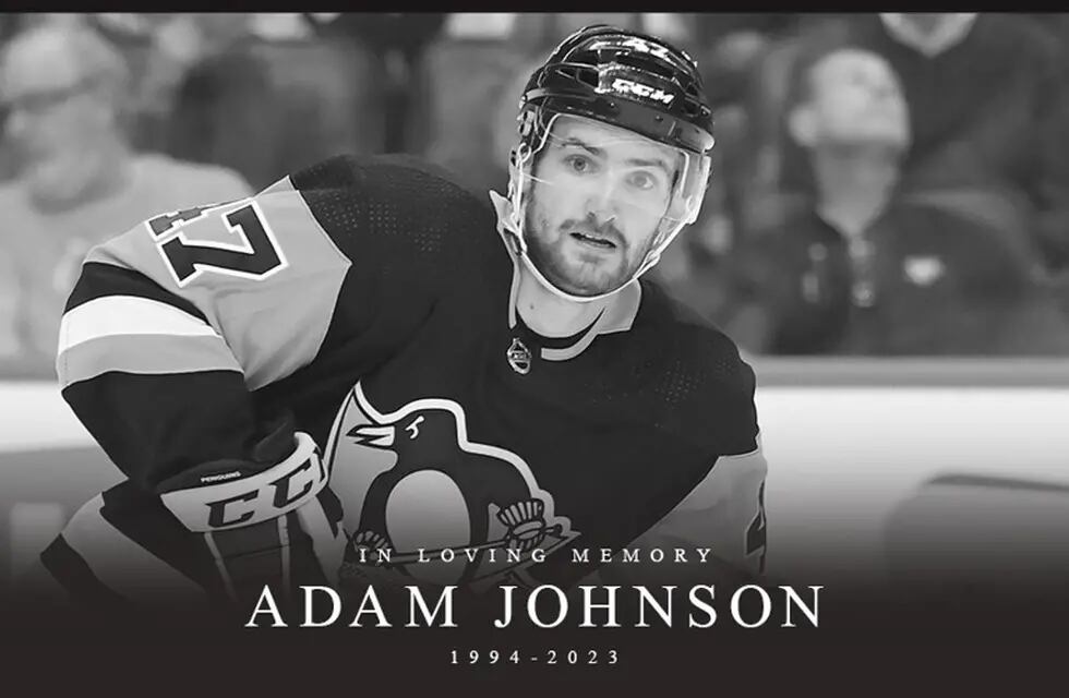 La insólita muerte de Adam Jonhson: le cortaron el cuello con el patín en pleno partido de hockey sobre hielo. / Gentileza.