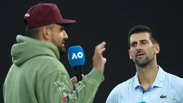 Djokovic fue entrevistado por Kyrgios