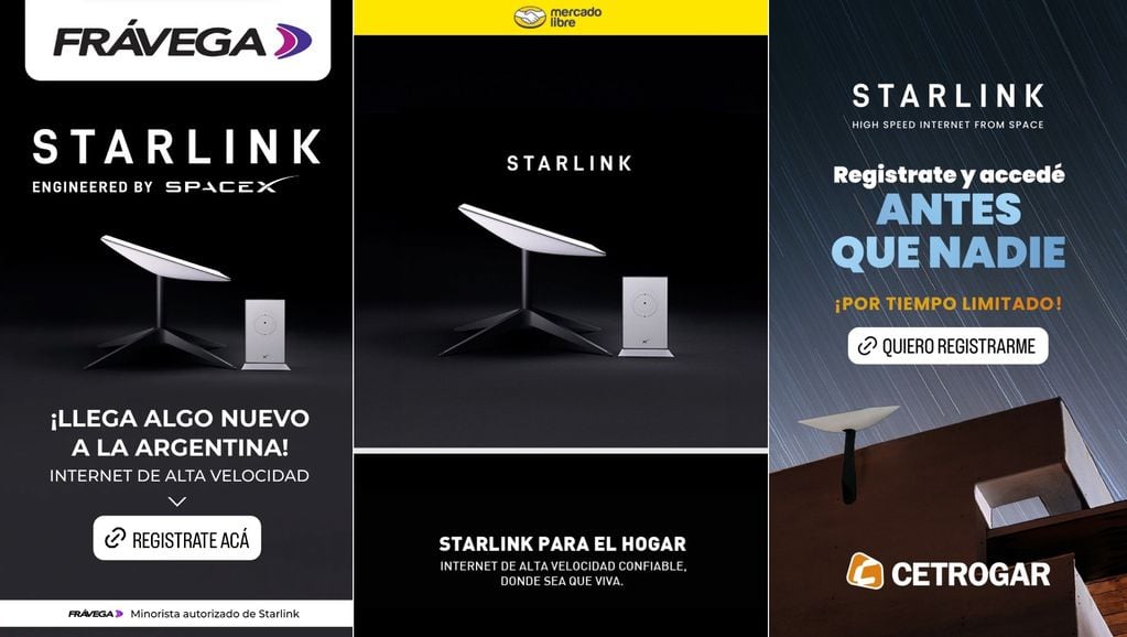 Kit satelital Starlink en Argentina: se podrá comprar en Frávega, Mercado Libre y Cetrogar