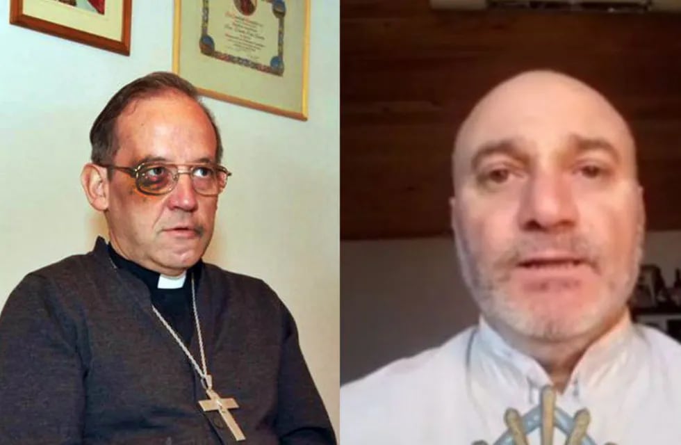 El ahora ex sacerdote Camilo Dib agredió a la máxima autoridad de la Diócesis del Sur mendocino, Eduardo Taussig. Gentileza
