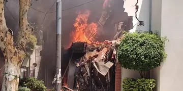 Explosión y derrumbe en Villa Devoto