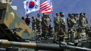 Tropas estadounidenses y surcoreanas